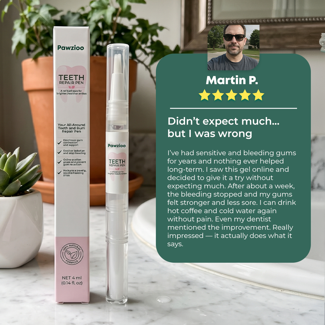 🔥 Pawzioo™ Gum & Enamel Repair Pen – Soothe Sensitive Gums & Support a Healthier Smile