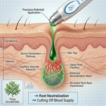 AQA® 𝟕-𝐃𝒂𝘆 𝐒𝗸𝐢𝐧 𝐓𝒂𝗴 𝐒𝐩𝙤𝐭 𝐄𝐫𝒂𝐬𝙚𝐫 Painless Scar-Free