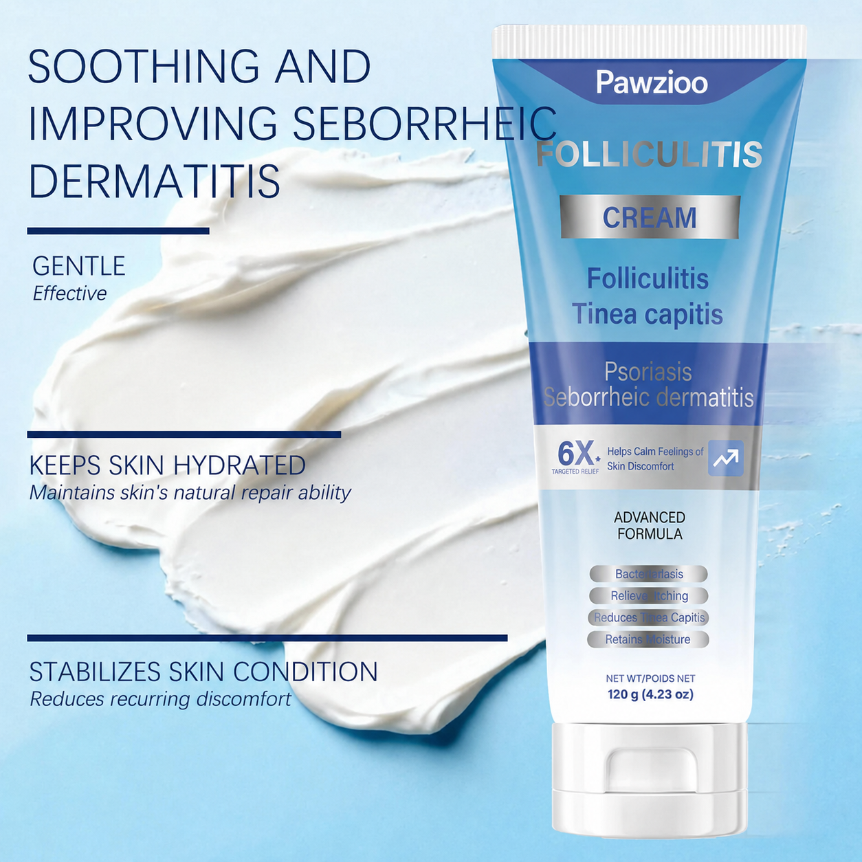 Folliculitis Soothing Cream for Folliculitis Scalp Face and Body
