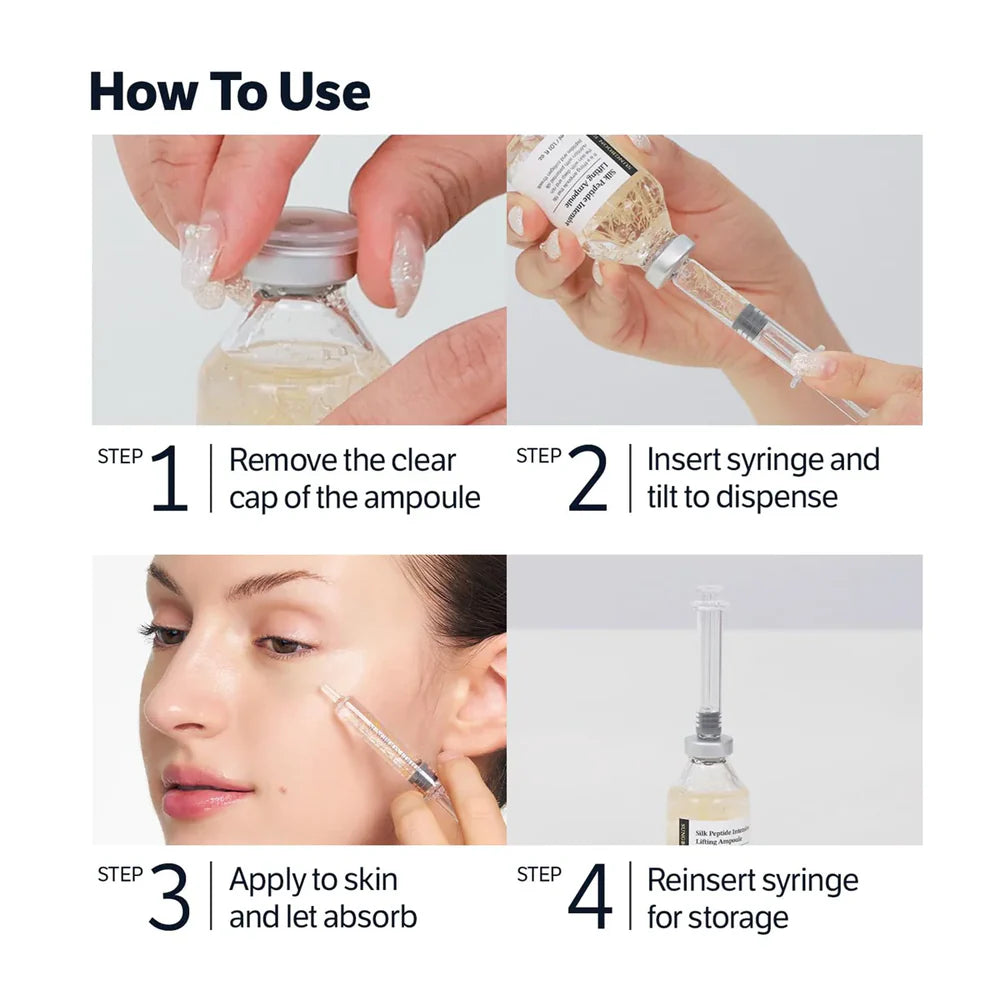 ✨ 30-Peptide Golden Silk Firming Ampoule – Melt-In Threads for Smoother, Tighter-Looking Skin