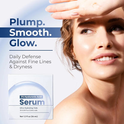 💧 3% Hyaluronic Acid Ultra-Hydrating Serum Flood Your Skin With Glass-Skin Hydration Instantly ✨