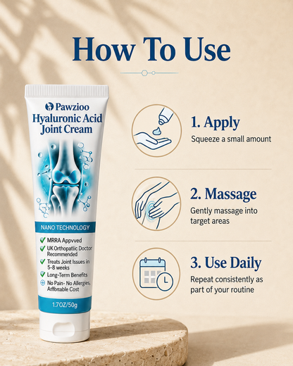 Pawzioo Joint Cream | Reduces knee pain by up to 87% – in just 48 hours!