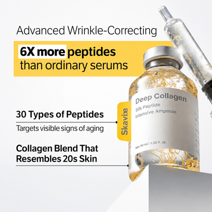 ✨ 30-Peptide Golden Silk Firming Ampoule – Melt-In Threads for Smoother, Tighter-Looking Skin