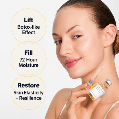 ✨ 30-Peptide Golden Silk Firming Ampoule – Melt-In Threads for Smoother, Tighter-Looking Skin