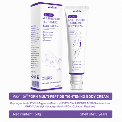 Vaxflite® PDRN Multi-Peptide Massaging Body Roller Cream- Anti-aging, Hydrating, Skin Firming & Lifting, Skin Repair, Even Tone, Acne and Dark Spot Treatment, Wart and Mole Removal, and Psoriasis Relief⭐